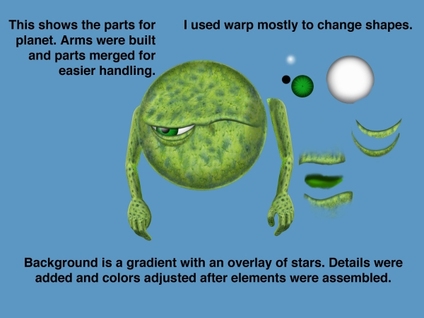 Creation of Hungry Little Planet: Step 4